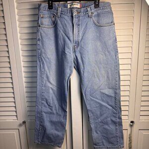 Levis 505 Regular Fit Mens Light Wash Denim Jeans W36 L29 Cotton Durable casual